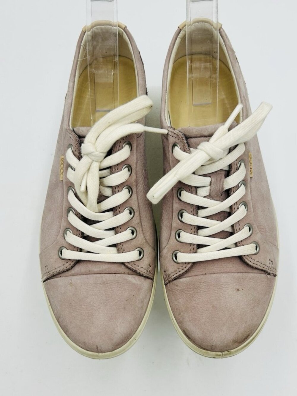 ECCO Soft 7 Mauve Purple Nubuck Leather Sneakers Women’s Size EUR 40 US 9.5